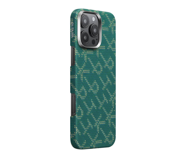 PITAKA Tactile Woven Case PTK Green/Gold iPhone 16 Pro - 1369534 - zdjęcie 2